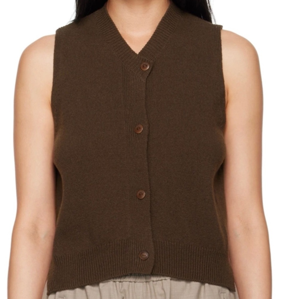 Cordera Brown Merino Wool & Cashmere Vest